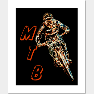 mountain bike enduro downhill Posters and Art